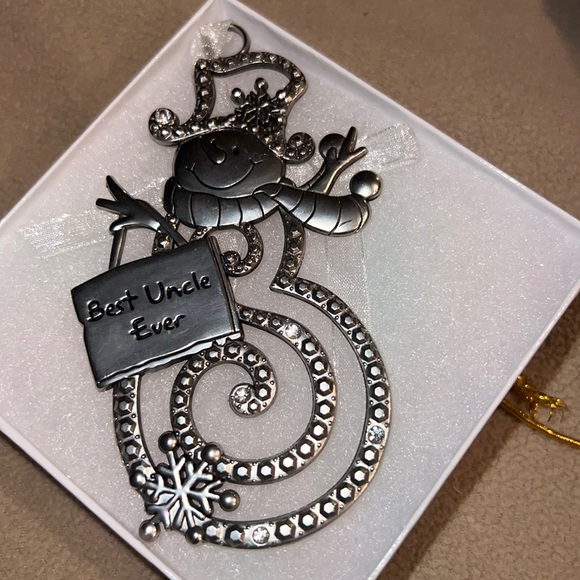 Best uncle Christmas snowman ornament - Picture 3 of 3